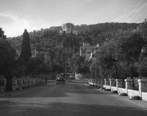 Bábs helgedom på Karmelberget i Haifa, 1952